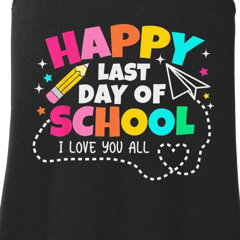 Happy End Of School Year Teachers Graduation Ladies Essential Tank