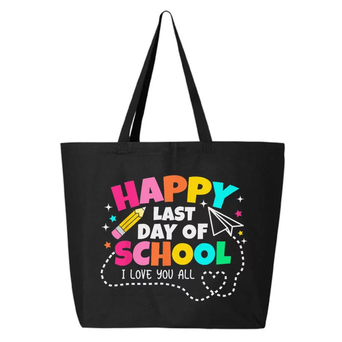 Happy End Of School Year Teachers Graduation 25L Jumbo Tote