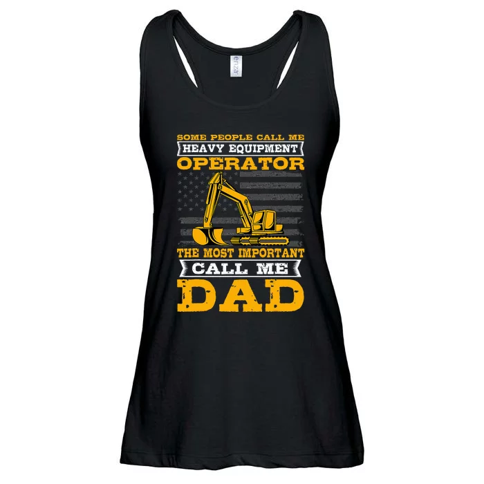 Heavy Equipment Operator Excavator FatherS Day Dad Ladies Essential Flowy Tank