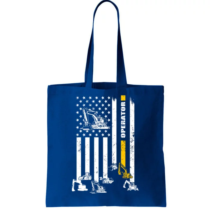 Heavy Equipt Operator Usa Flag Operator Gift Meaningful Gift Tote Bag