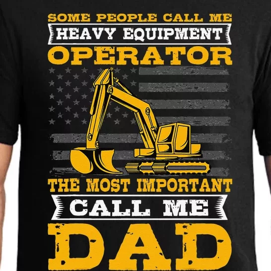 Heavy Equipment Operator Excavator Fathers Day Dad Pajama Set