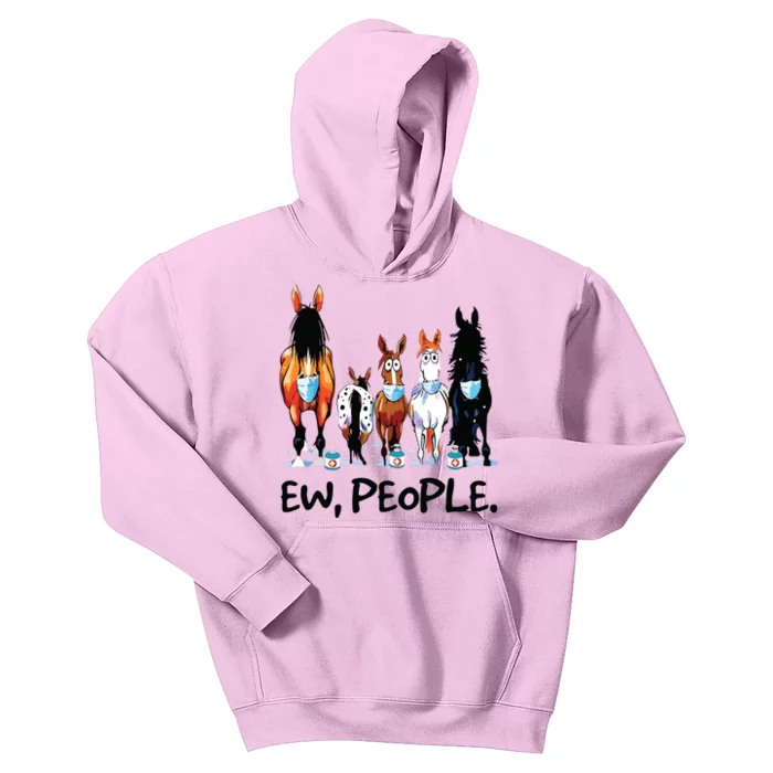 Horses Ew People Funny Horse Animal Lovers Gifts Kids Hoodie