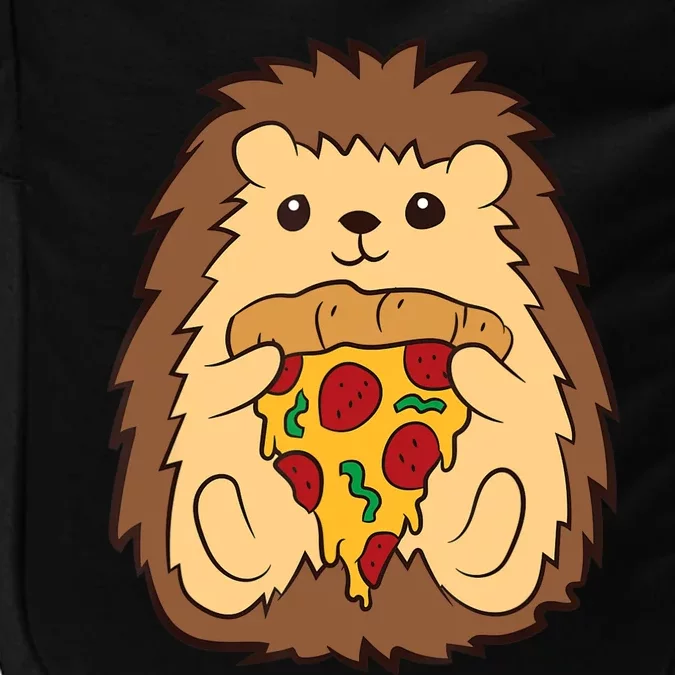 Hedgehog Eating Pizza Fast Food Pizza Hedgehog Impact Tech Backpack