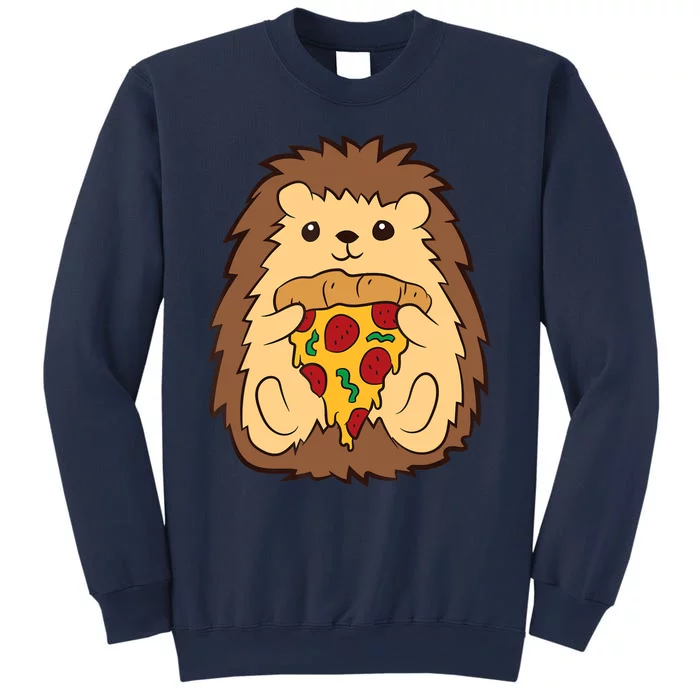 Hedgehog Eating Pizza Fast Food Pizza Hedgehog Sweatshirt