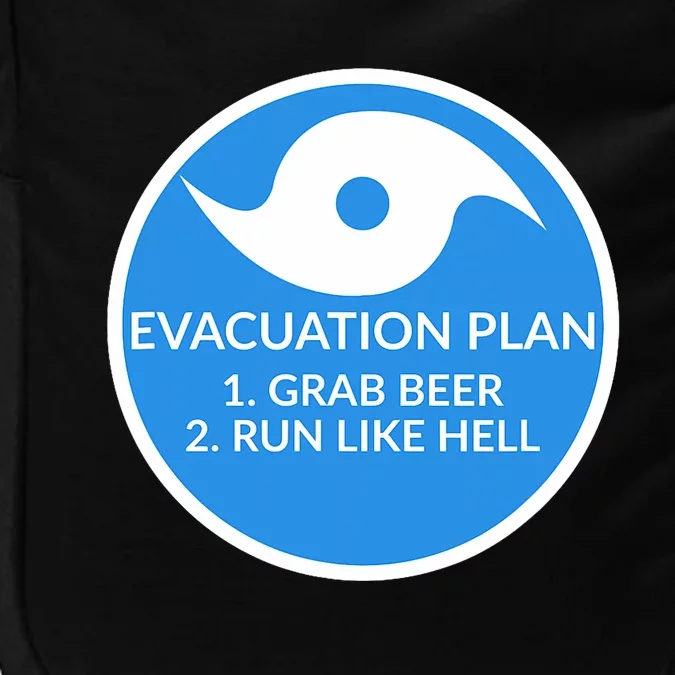 Hurricane Evacuation Plan Funny Impact Tech Backpack