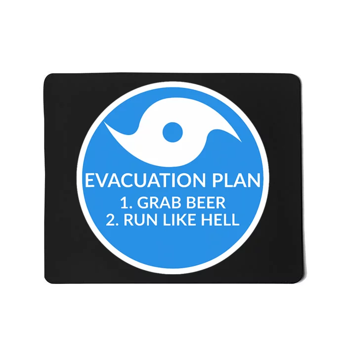 Hurricane Evacuation Plan Funny Mousepad