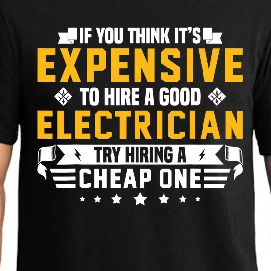 Humorous Electrician Pun Funny Electrician Technician Pajama Set