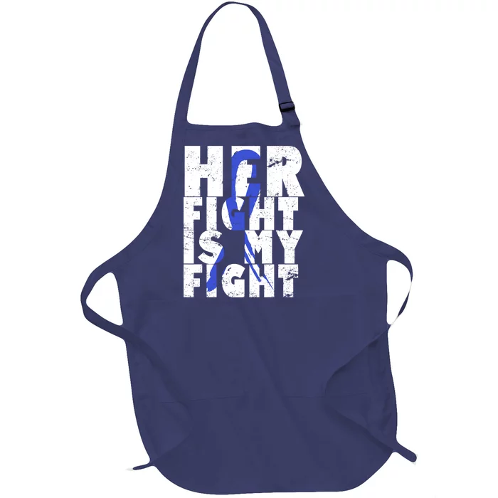 Her Fight ALS  Awareness Full-Length Apron With Pocket