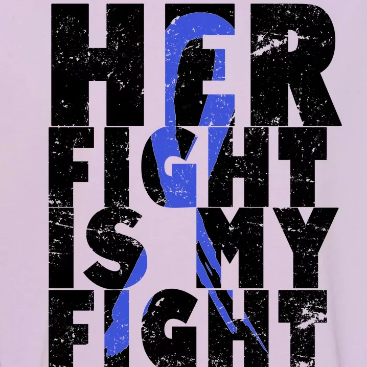 Her Fight ALS  Awareness Garment-Dyed Sweatshirt