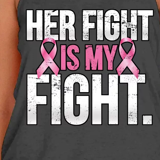 Her Fight Is My Fight Women's Knotted Racerback Tank