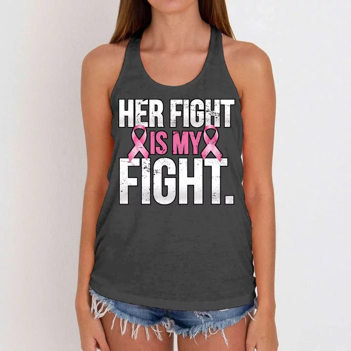 Her Fight Is My Fight Women's Knotted Racerback Tank