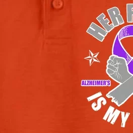 Her Fight Is My Fight Alzheimer's Awareness Dry Zone Grid Performance Polo