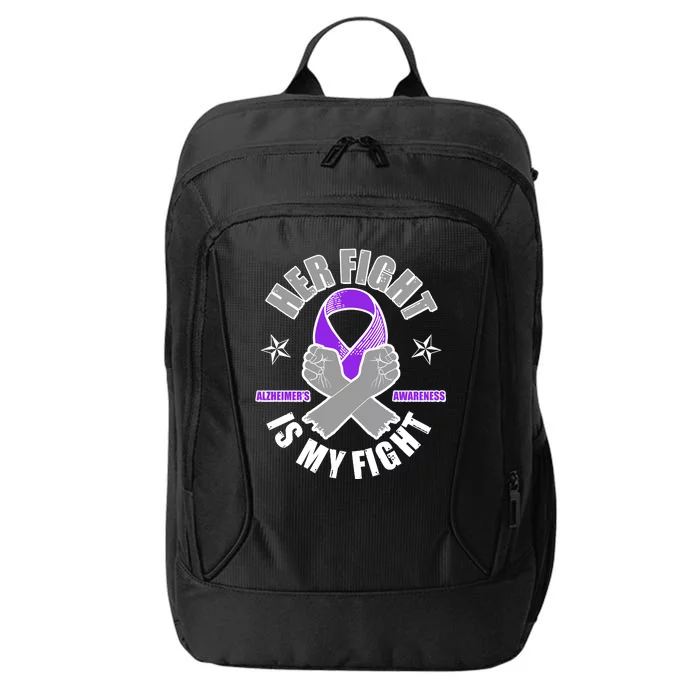 Her Fight Is My Fight Alzheimer's Awareness City Backpack