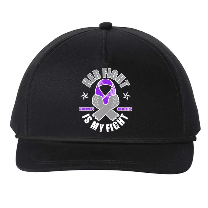 Her Fight Is My Fight Alzheimer's Awareness Snapback Five-Panel Rope Hat