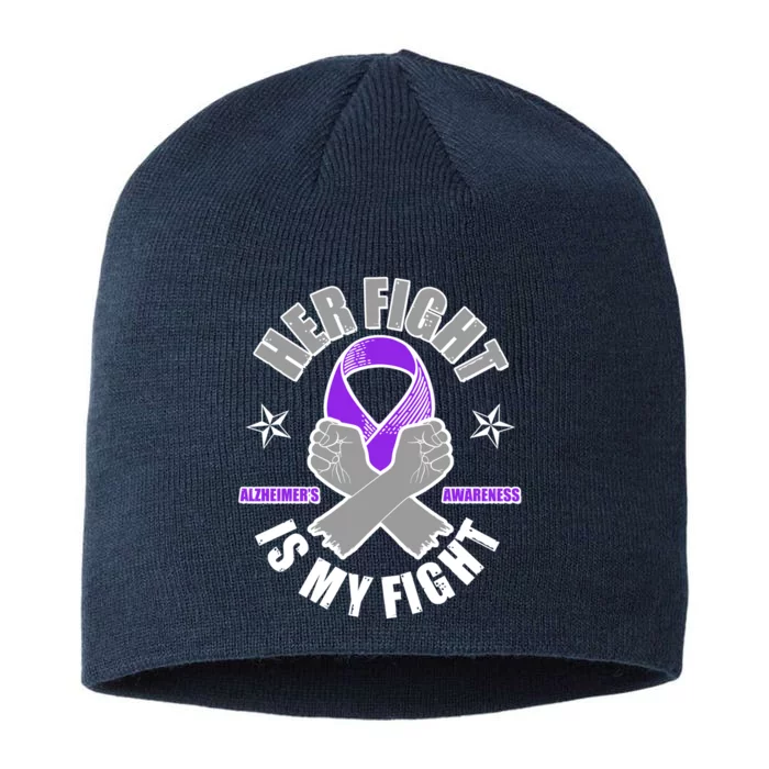 Her Fight Is My Fight Alzheimer's Awareness 8 1/2in Sustainable Knit Beanie