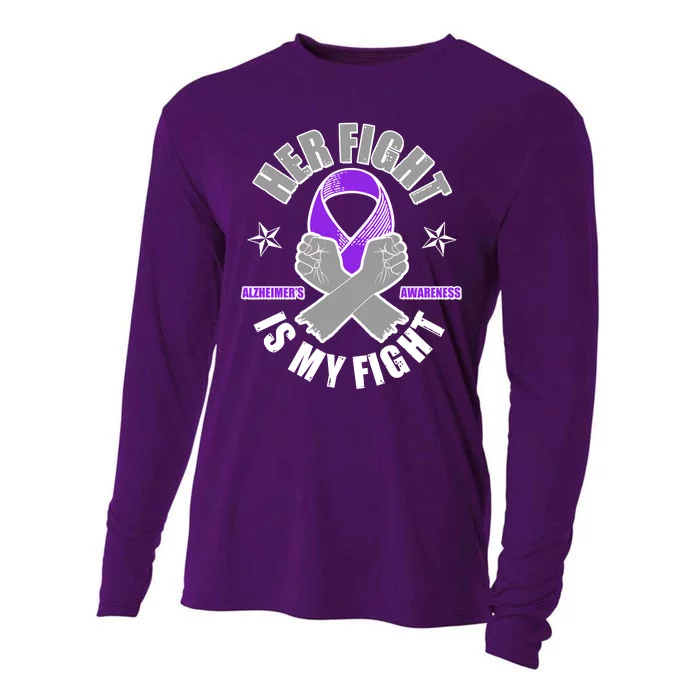 Her Fight Is My Fight Alzheimer's Awareness Cooling Performance Long Sleeve Crew