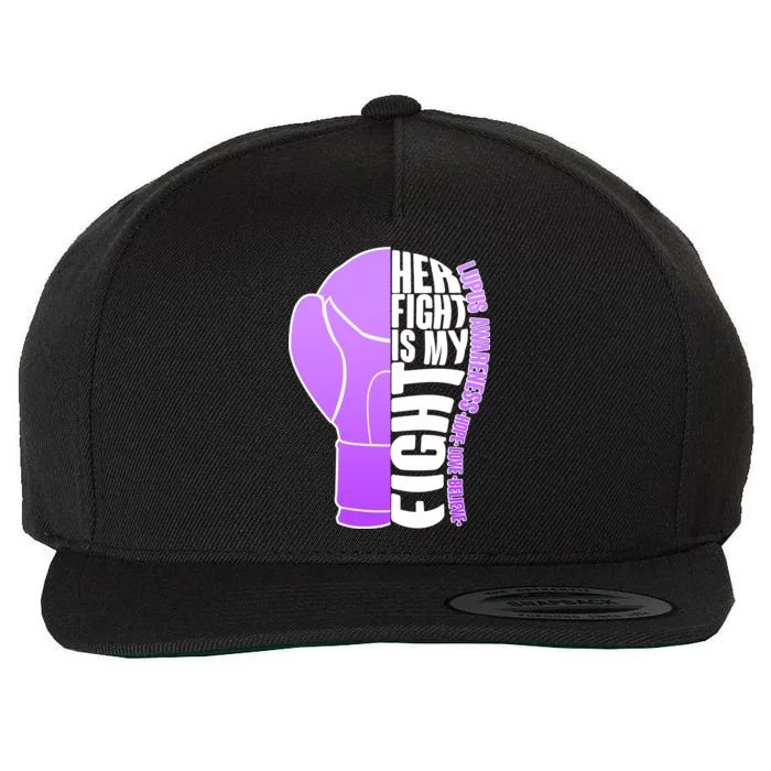 Her Fight is My Fight Lupus Awareness Wool Snapback Cap