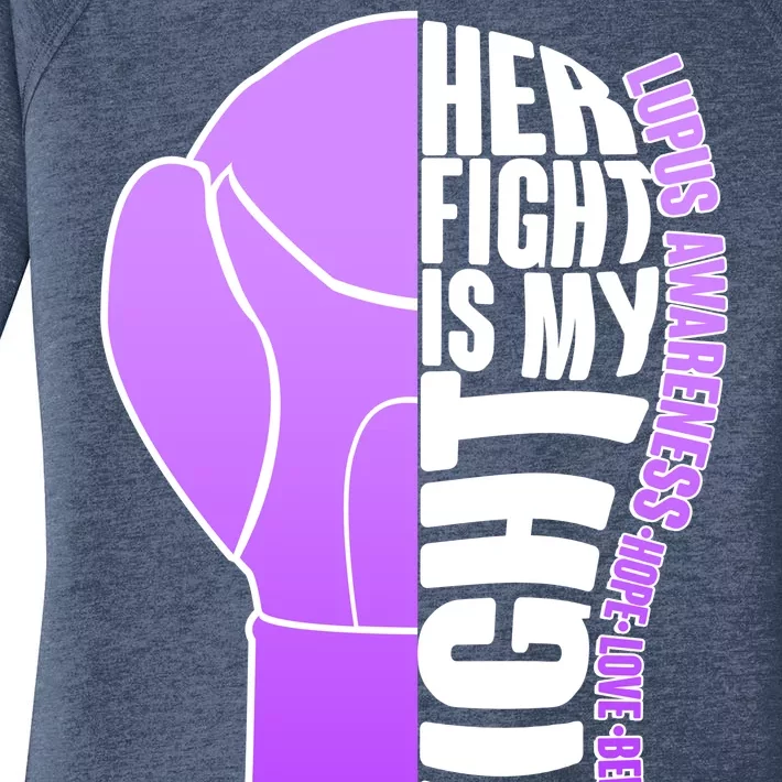 Her Fight is My Fight Lupus Awareness Women's Perfect Tri Tunic Long Sleeve Shirt