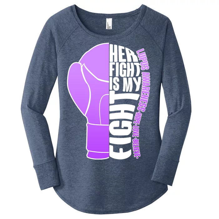 Her Fight is My Fight Lupus Awareness Women's Perfect Tri Tunic Long Sleeve Shirt