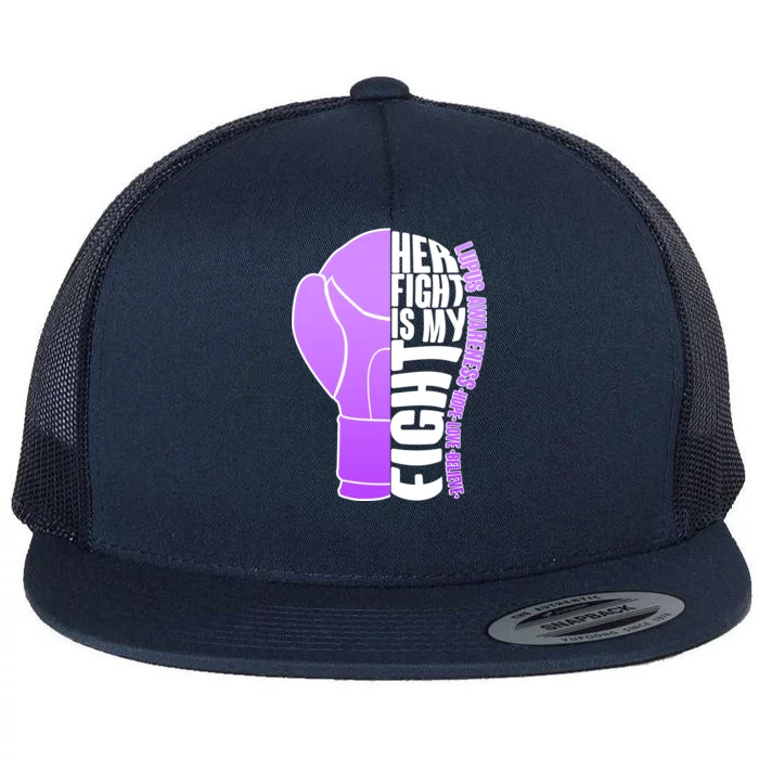 Her Fight is My Fight Lupus Awareness Flat Bill Trucker Hat