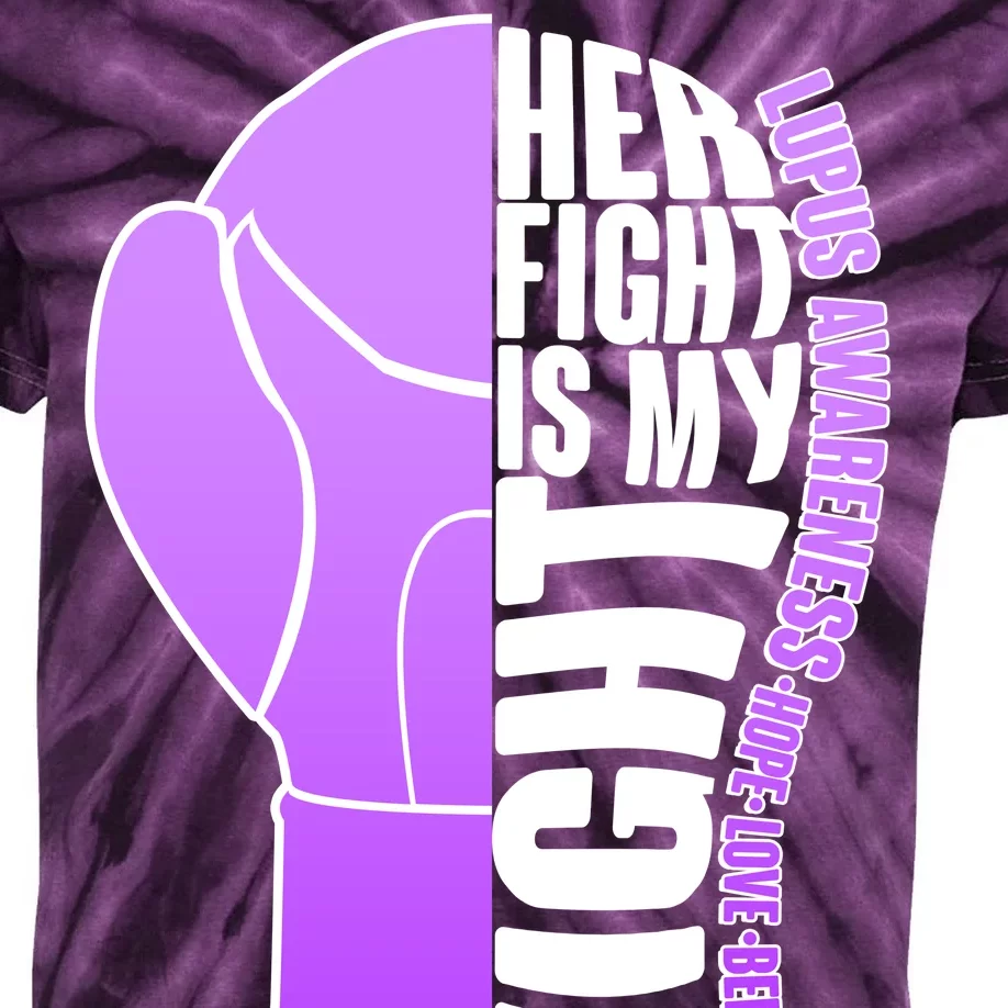 Her Fight is My Fight Lupus Awareness Kids Tie-Dye T-Shirt