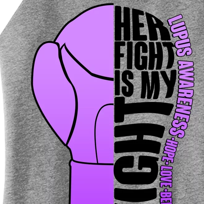 Her Fight is My Fight Lupus Awareness Women’s Perfect Tri Rocker Tank