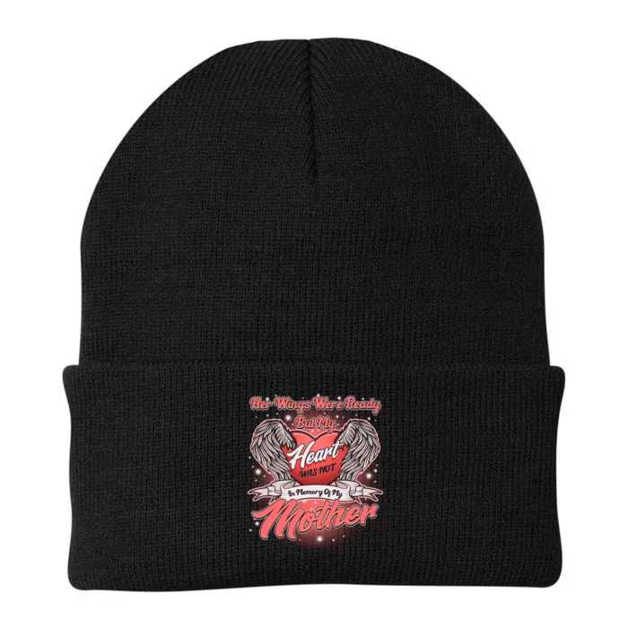 Her Wings Were Ready But My Heart Was Not In Memory Of My Mother Knit Cap Winter Beanie