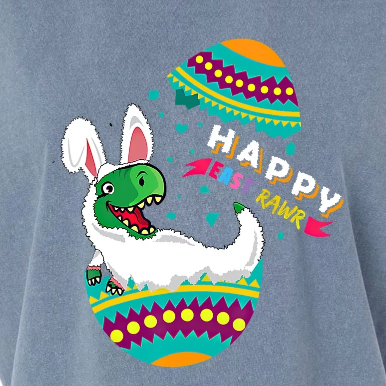 Happy East Rawr Cute Bunny Costume Ears Happy Easter Day Funny Gift Garment-Dyed Women's Muscle Tee