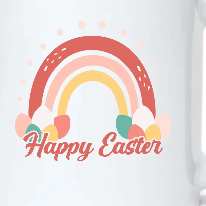 Happy Easter Rainbow Holiday Black Color Changing Mug