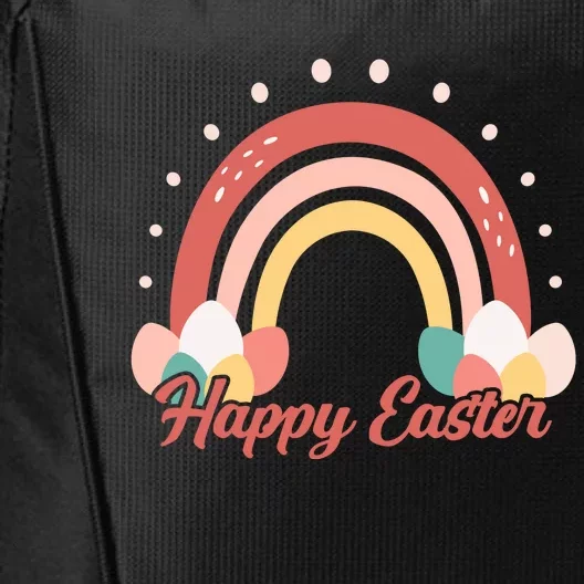 Happy Easter Rainbow Holiday City Backpack