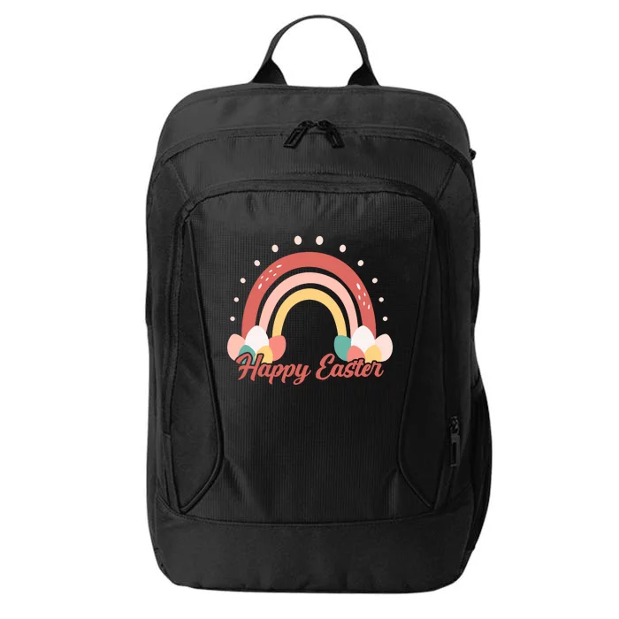 Happy Easter Rainbow Holiday City Backpack