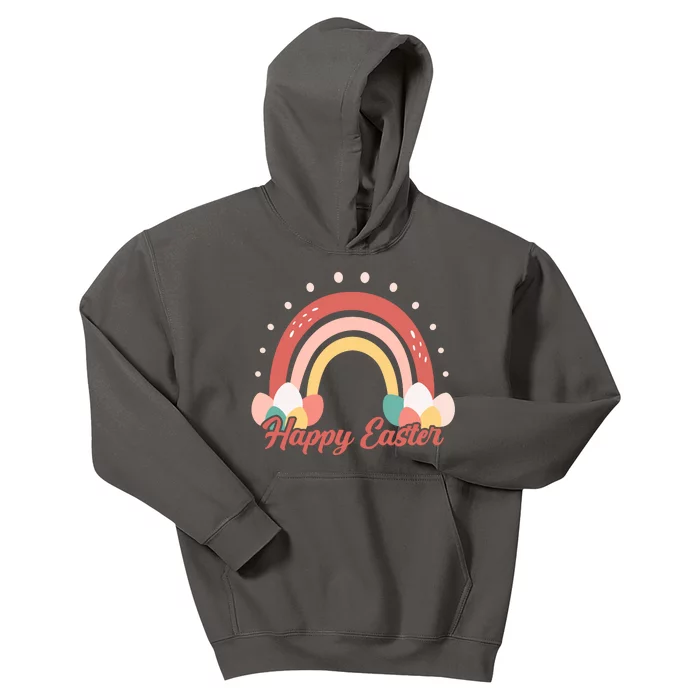 Happy Easter Rainbow Holiday Kids Hoodie