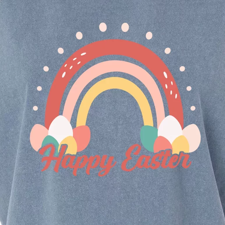 Happy Easter Rainbow Holiday Garment-Dyed Women's Muscle Tee