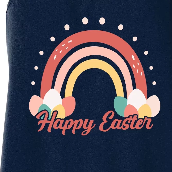 Happy Easter Rainbow Holiday Women's Racerback Tank