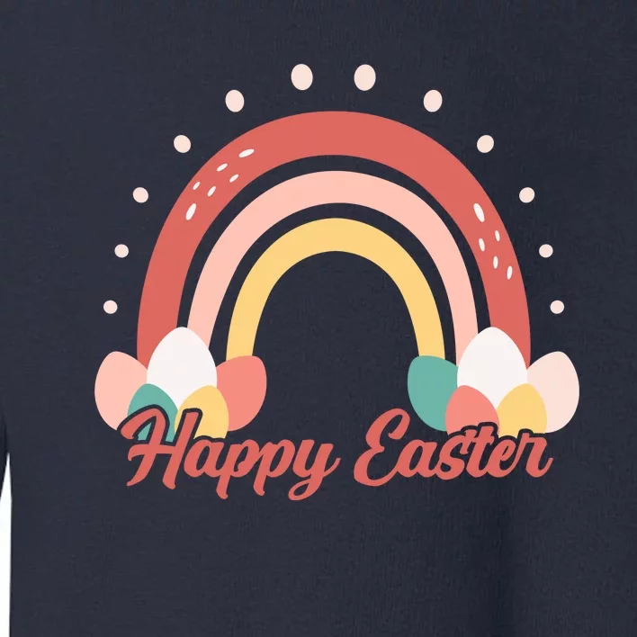 Happy Easter Rainbow Holiday Toddler Sweatshirt