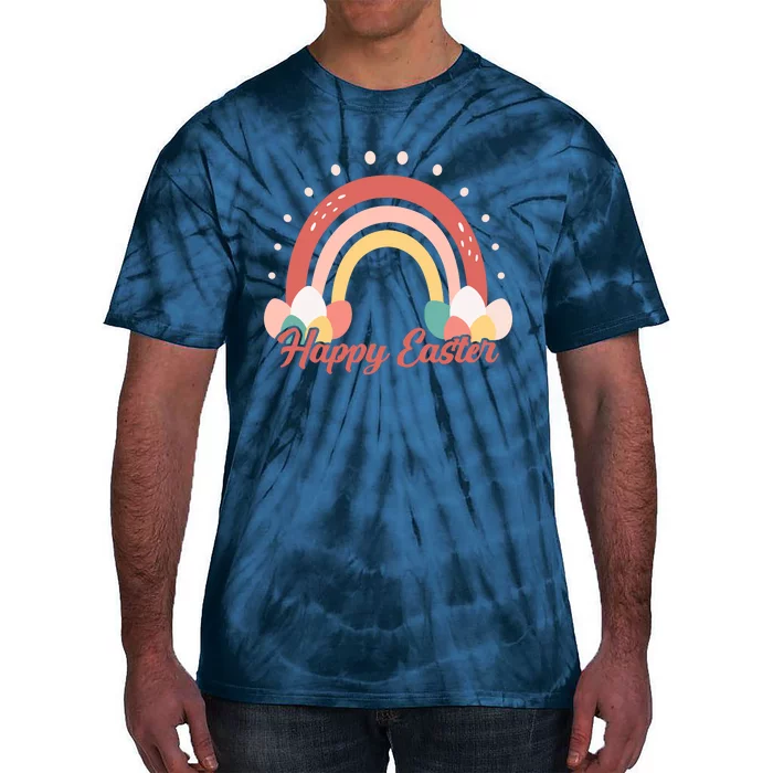 Happy Easter Rainbow Holiday Tie-Dye T-Shirt