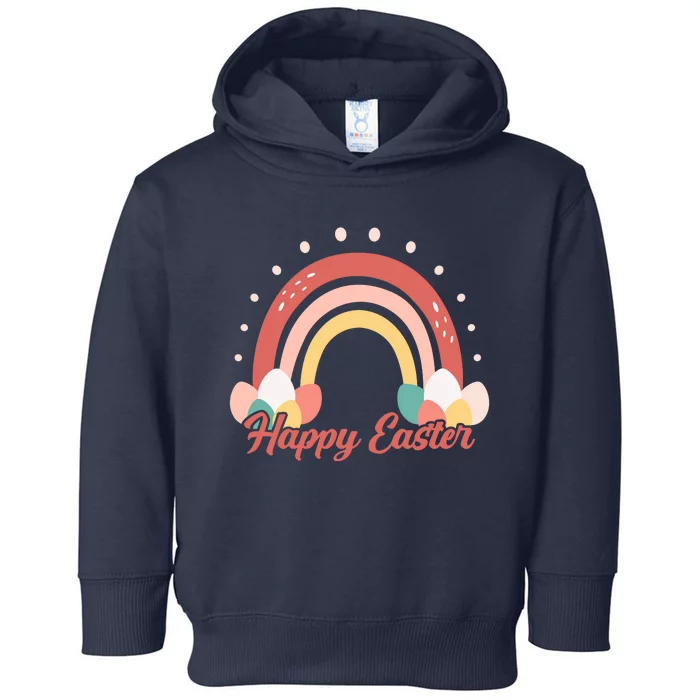 Happy Easter Rainbow Holiday Toddler Hoodie