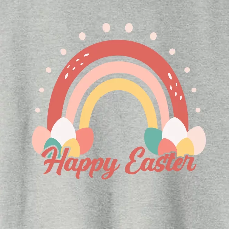 Happy Easter Rainbow Holiday Women's Crop Top Tee