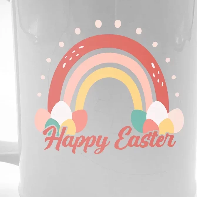 Happy Easter Rainbow Holiday Front & Back Beer Stein