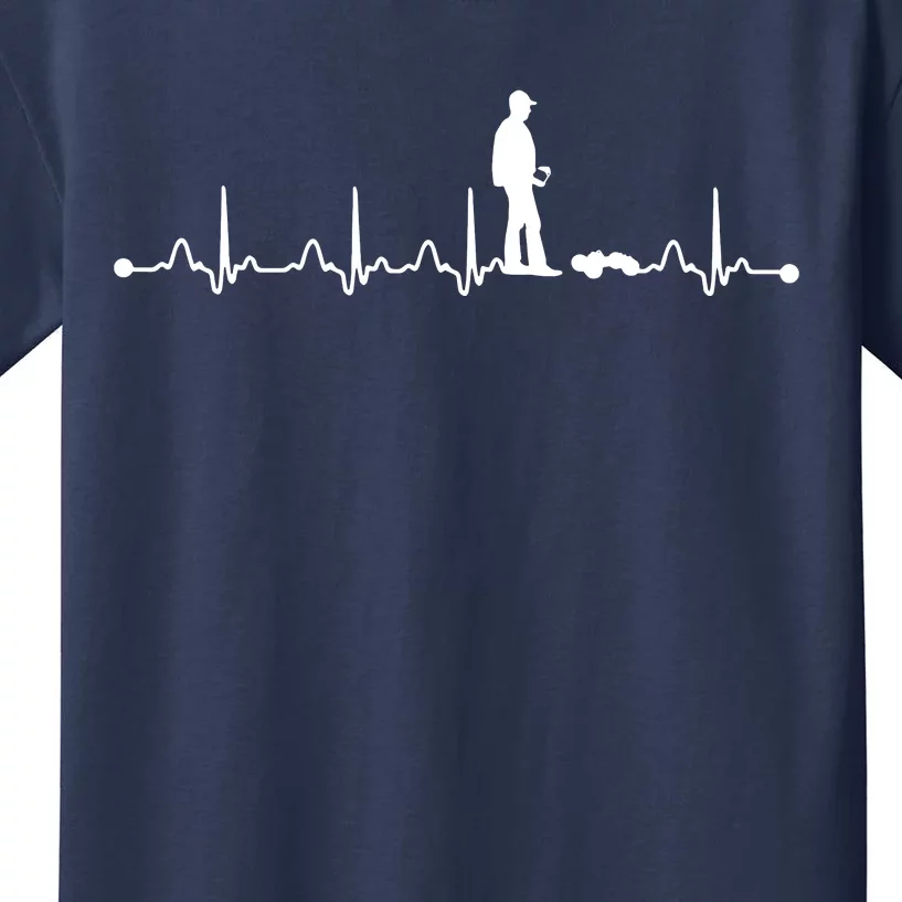 Heartbeat EKG RC Car Heartbeat Love Gift Kids T-Shirt