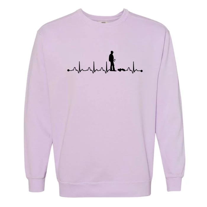 Heartbeat EKG RC Car Heartbeat Love Gift Garment-Dyed Sweatshirt