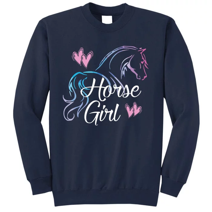 HORSE Equestrian Rider Horse Lover Tall Sweatshirt