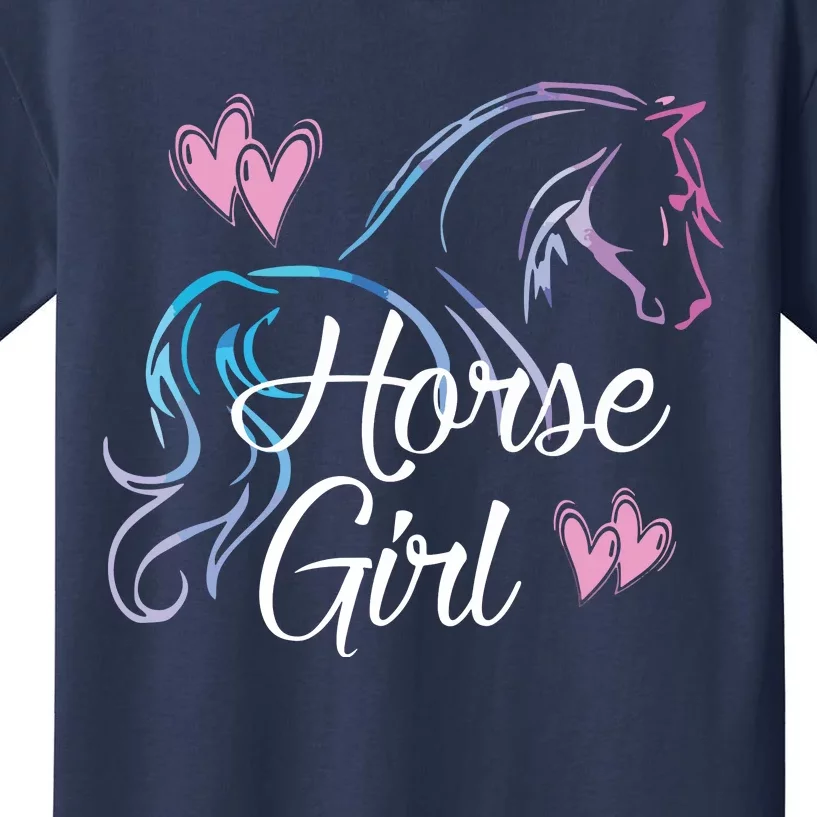 HORSE Equestrian Rider Horse Lover Kids T-Shirt