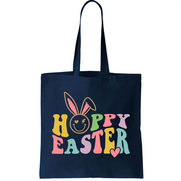 Happy Easter Retro Groovy Happy Easter Tote Bag