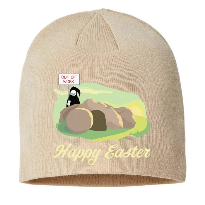 Happy Easter, Resurrection Sunday, He Is Risen 8 1/2in Sustainable Knit Beanie