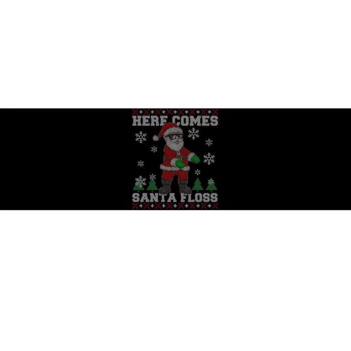 Here Comes Santa Floss Cool Ugly Christmas Bumper Sticker