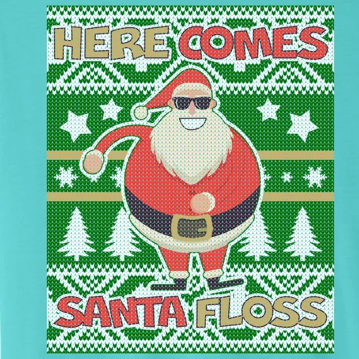 Here Comes Santa Floss Ugly Christmas Sweater ChromaSoft Performance T-Shirt