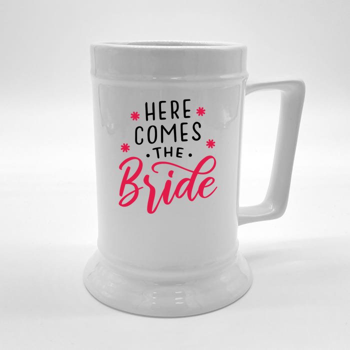 Here Comes The Bride Front & Back Beer Stein