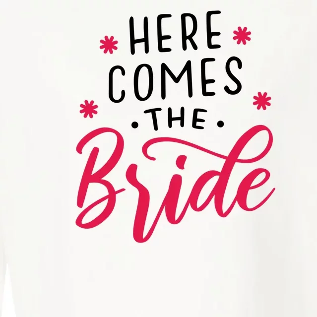 Here Comes The Bride Cropped Pullover Crew