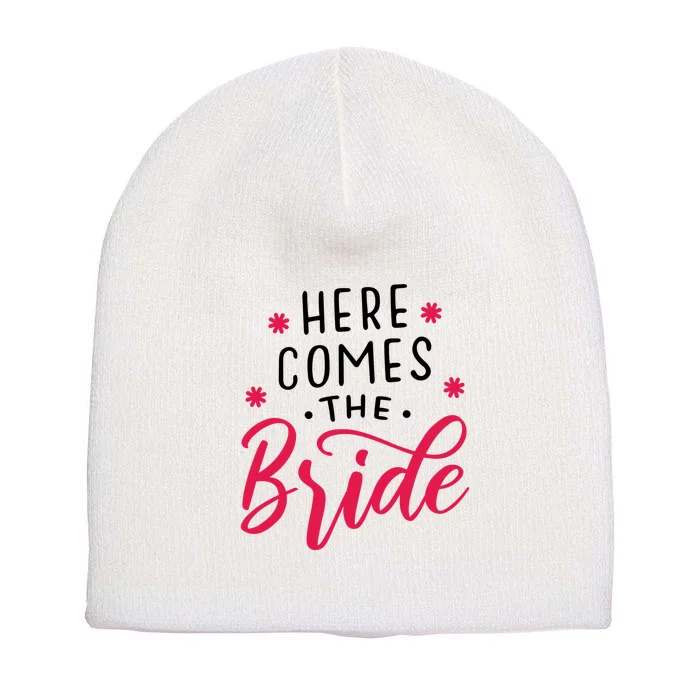 Here Comes The Bride Short Acrylic Beanie